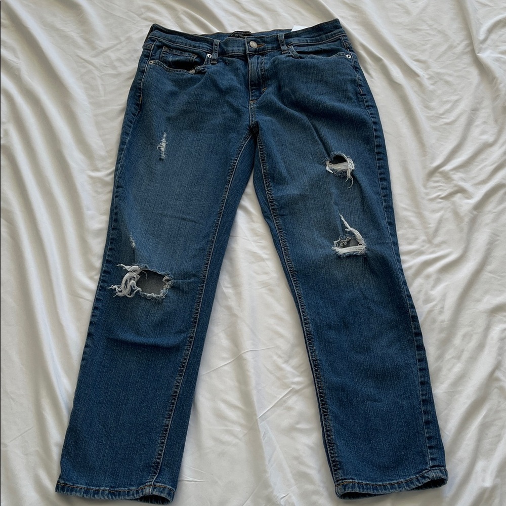 Banana Republic Women’s Jeans  Girlfriend Distress Denim Baggy Relax 29 8 Blue